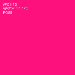 #FC117D - Rose Color Image