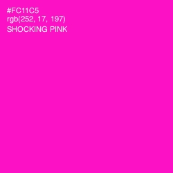 #FC11C5 - Shocking Pink Color Image