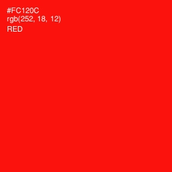 #FC120C - Red Color Image