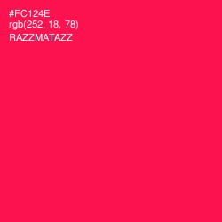 #FC124E - Razzmatazz Color Image
