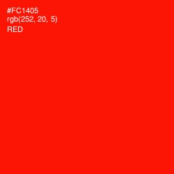#FC1405 - Red Color Image