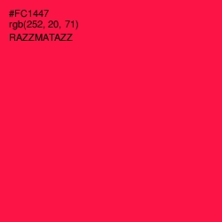 #FC1447 - Razzmatazz Color Image