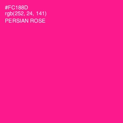 #FC188D - Persian Rose Color Image