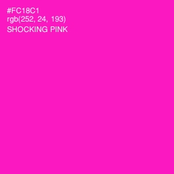 #FC18C1 - Shocking Pink Color Image