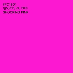 #FC18D1 - Shocking Pink Color Image