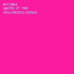 #FC1BA0 - Hollywood Cerise Color Image