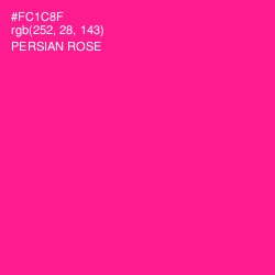 #FC1C8F - Persian Rose Color Image