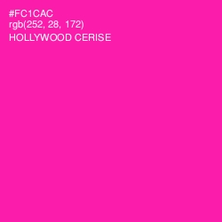 #FC1CAC - Hollywood Cerise Color Image