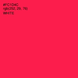 #FC1D4C - Razzmatazz Color Image
