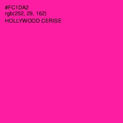 #FC1DA2 - Hollywood Cerise Color Image