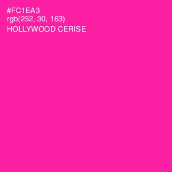 #FC1EA3 - Hollywood Cerise Color Image