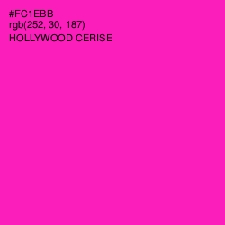 #FC1EBB - Hollywood Cerise Color Image