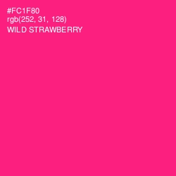 #FC1F80 - Wild Strawberry Color Image