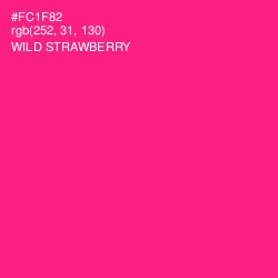 #FC1F82 - Wild Strawberry Color Image