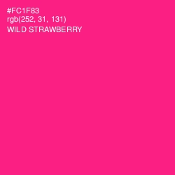 #FC1F83 - Wild Strawberry Color Image