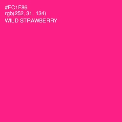#FC1F86 - Wild Strawberry Color Image