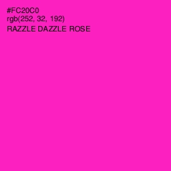 #FC20C0 - Razzle Dazzle Rose Color Image