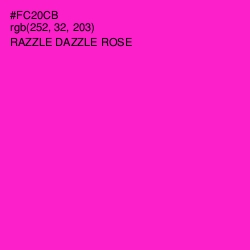 #FC20CB - Razzle Dazzle Rose Color Image