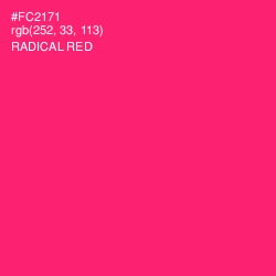 #FC2171 - Radical Red Color Image