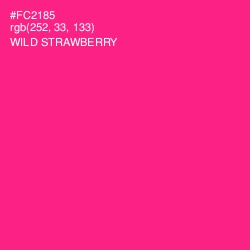 #FC2185 - Wild Strawberry Color Image