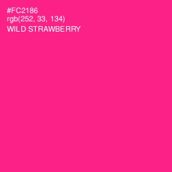 #FC2186 - Wild Strawberry Color Image