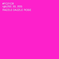 #FC21CB - Razzle Dazzle Rose Color Image