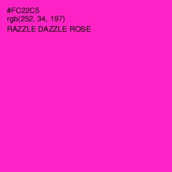 #FC22C5 - Razzle Dazzle Rose Color Image