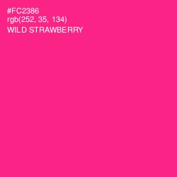 #FC2386 - Wild Strawberry Color Image