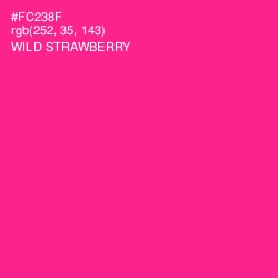 #FC238F - Wild Strawberry Color Image