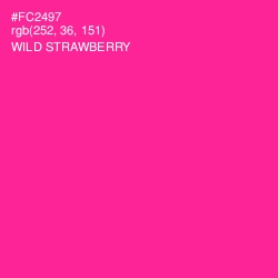 #FC2497 - Wild Strawberry Color Image