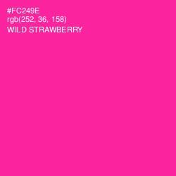 #FC249E - Wild Strawberry Color Image
