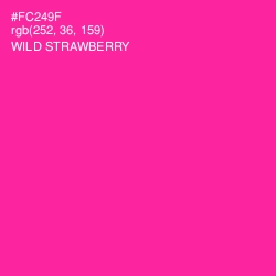 #FC249F - Wild Strawberry Color Image
