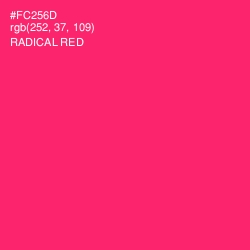 #FC256D - Radical Red Color Image