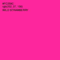 #FC259C - Wild Strawberry Color Image