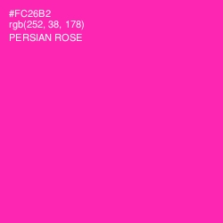 #FC26B2 - Persian Rose Color Image