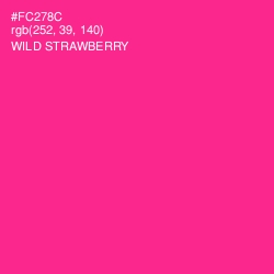 #FC278C - Wild Strawberry Color Image