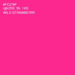 #FC278F - Wild Strawberry Color Image