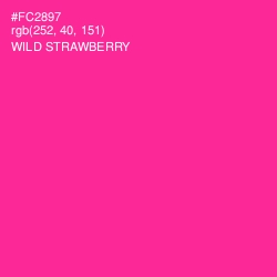 #FC2897 - Wild Strawberry Color Image