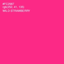 #FC2987 - Wild Strawberry Color Image