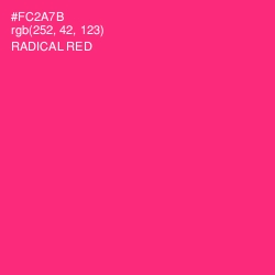 #FC2A7B - Radical Red Color Image