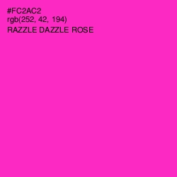 #FC2AC2 - Razzle Dazzle Rose Color Image