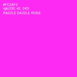 #FC2AF2 - Razzle Dazzle Rose Color Image