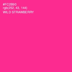 #FC2B90 - Wild Strawberry Color Image