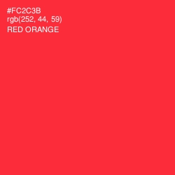 #FC2C3B - Red Orange Color Image