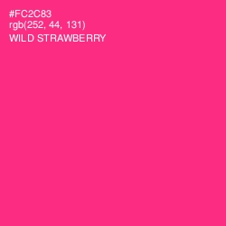 #FC2C83 - Wild Strawberry Color Image