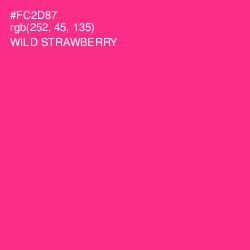 #FC2D87 - Wild Strawberry Color Image