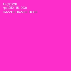 #FC2DCB - Razzle Dazzle Rose Color Image