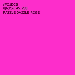 #FC2DCB - Razzle Dazzle Rose Color Image