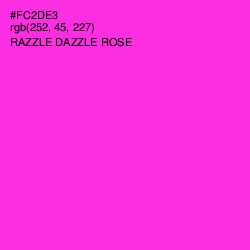 #FC2DE3 - Razzle Dazzle Rose Color Image