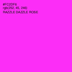 #FC2DF6 - Razzle Dazzle Rose Color Image